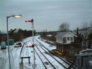 snow at the station