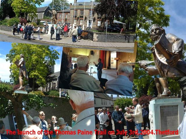 the launch of the Thomas Paine trail